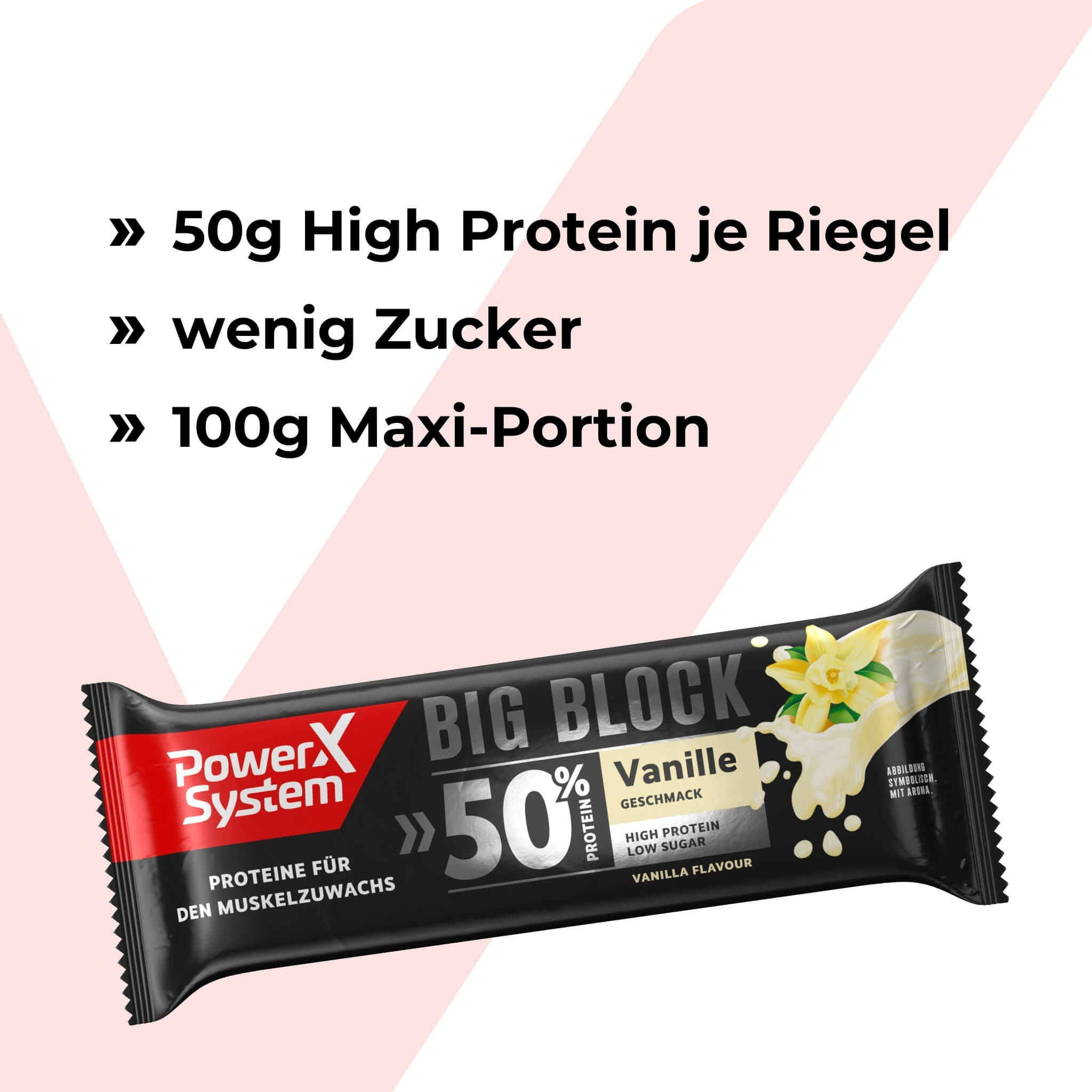 50g High Protein pro Riegel, wenig Zucker