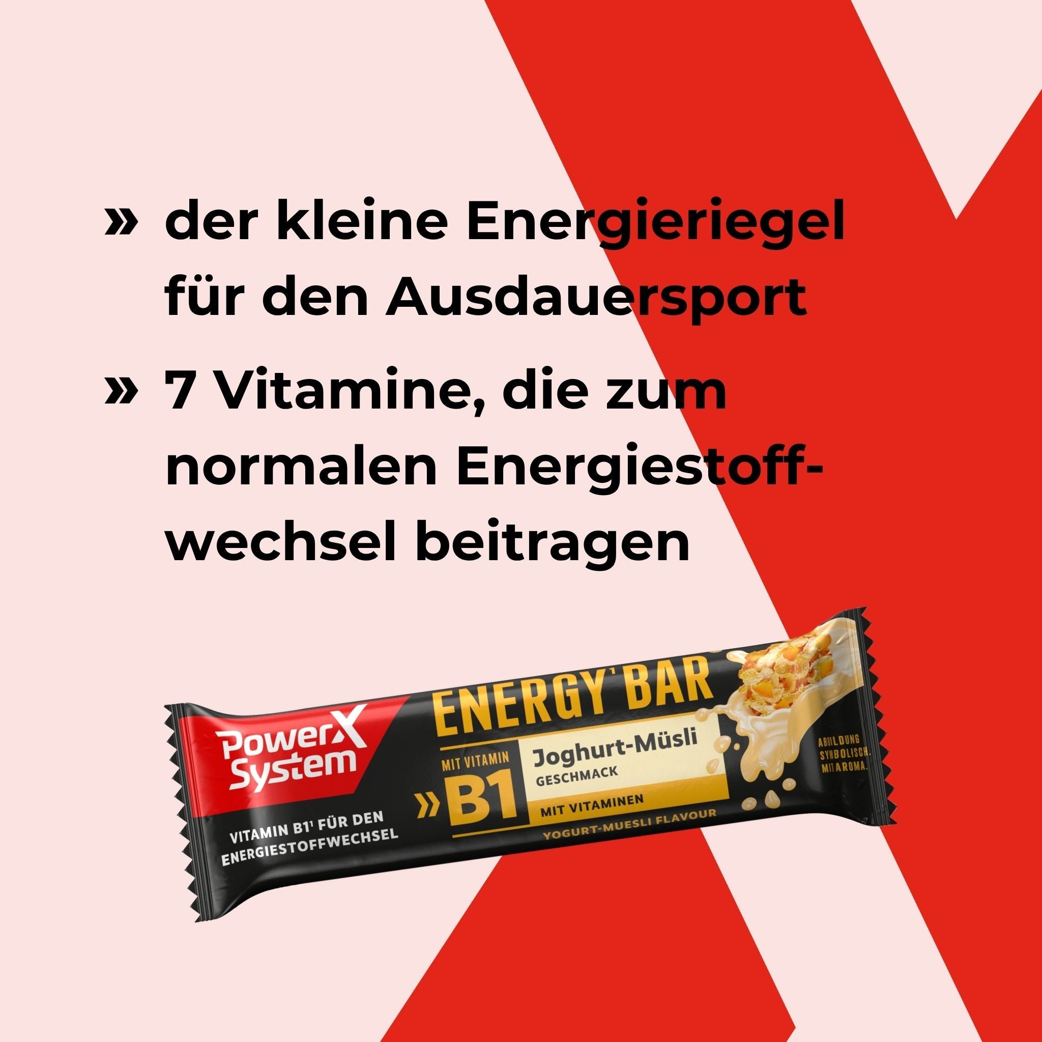 Energy Bar mit 7 Vitaminen, die zum normalen Energiestoffwehsel beitragen