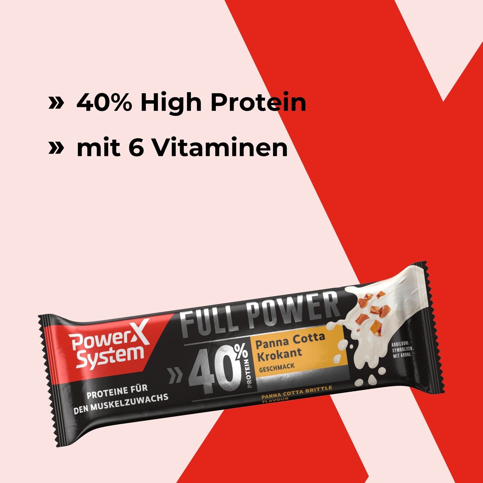Full Power Riegel mit 40% Protein und 6 Vitaminen