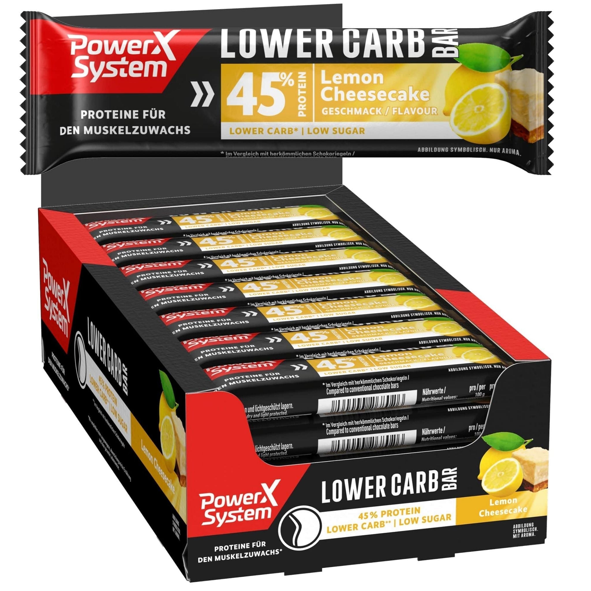Karton Lower Carb Proteinriegel