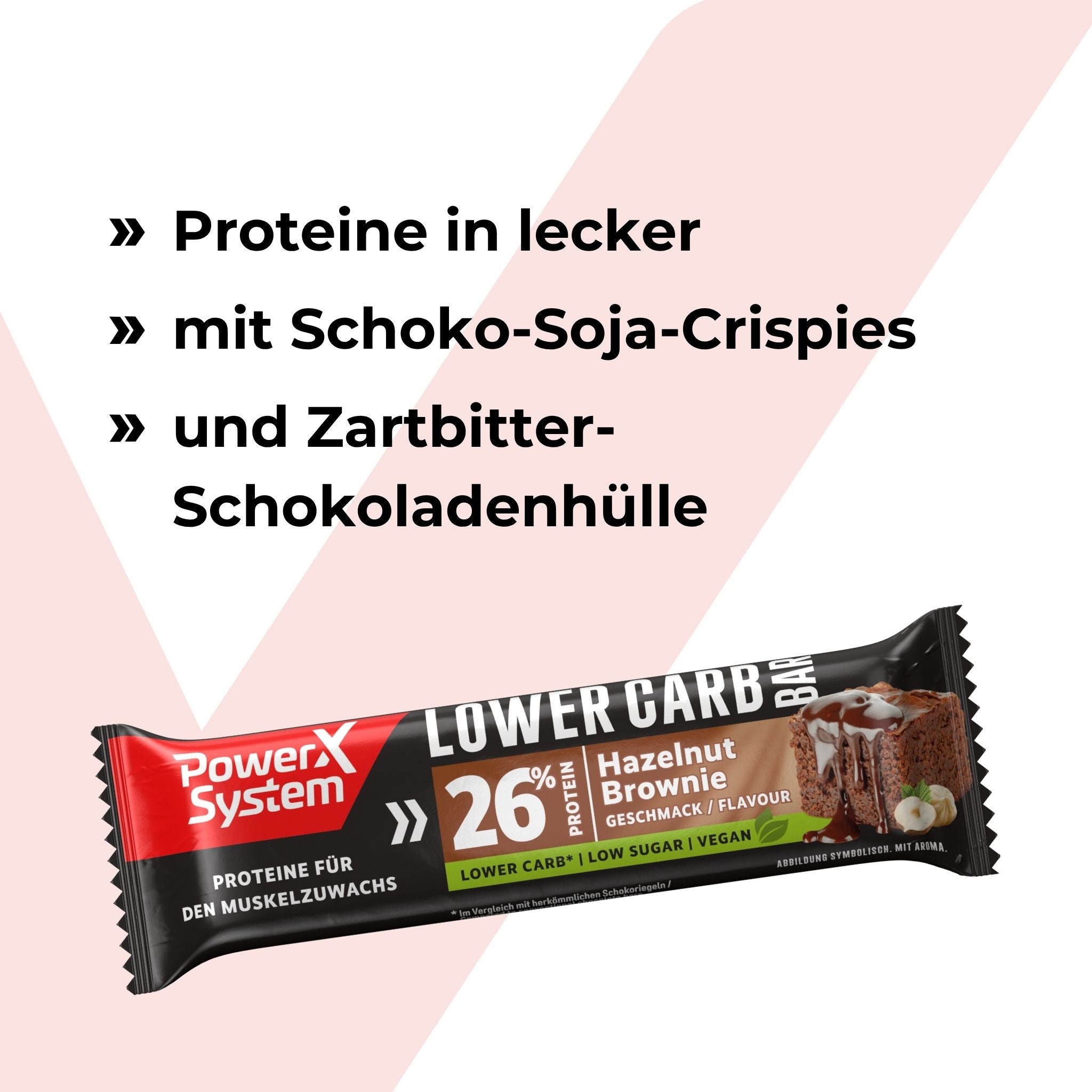 Lower Carb Riegel. Proteine in lecker mit Vollmilchschokoladenhlle