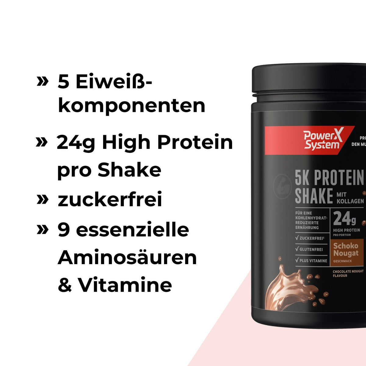 5K Protein aus 5 Eiweissquellen mit 24g High Protein pro Portion
