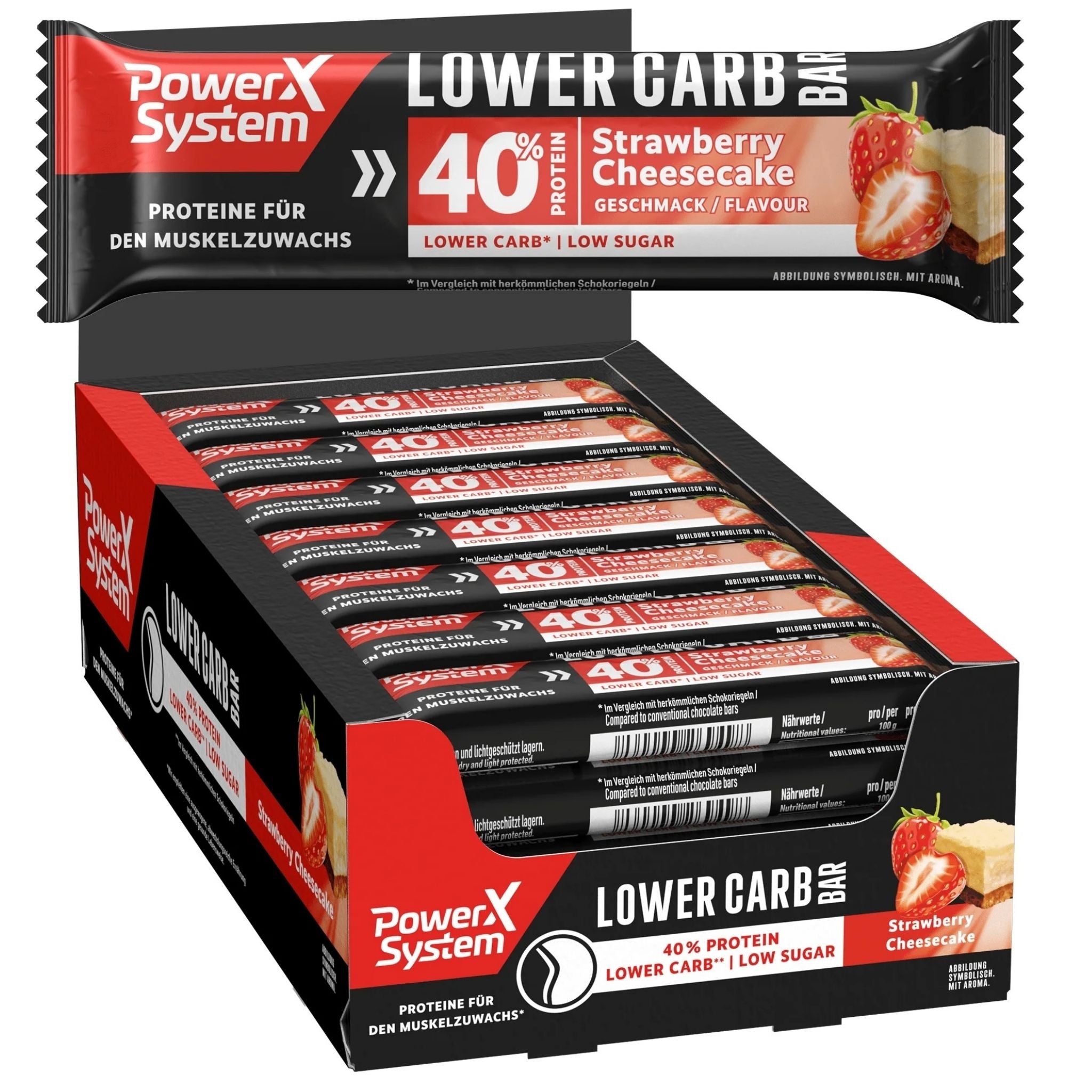 Karton Lower Carb Proteinriegel