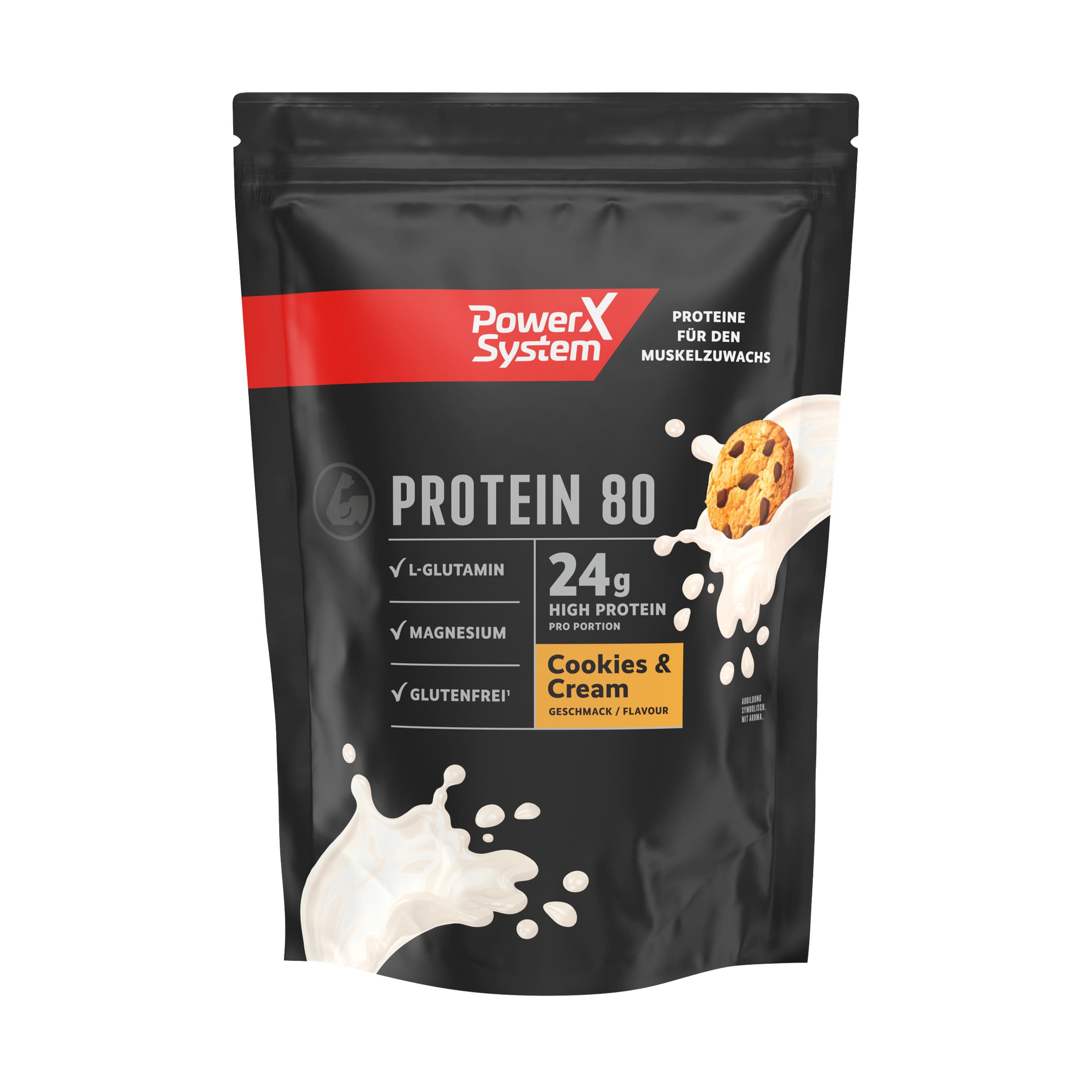 Cookies & Cream, 1 x 360g Packung | Protein 80 Cookies & Cream 1 x 360g