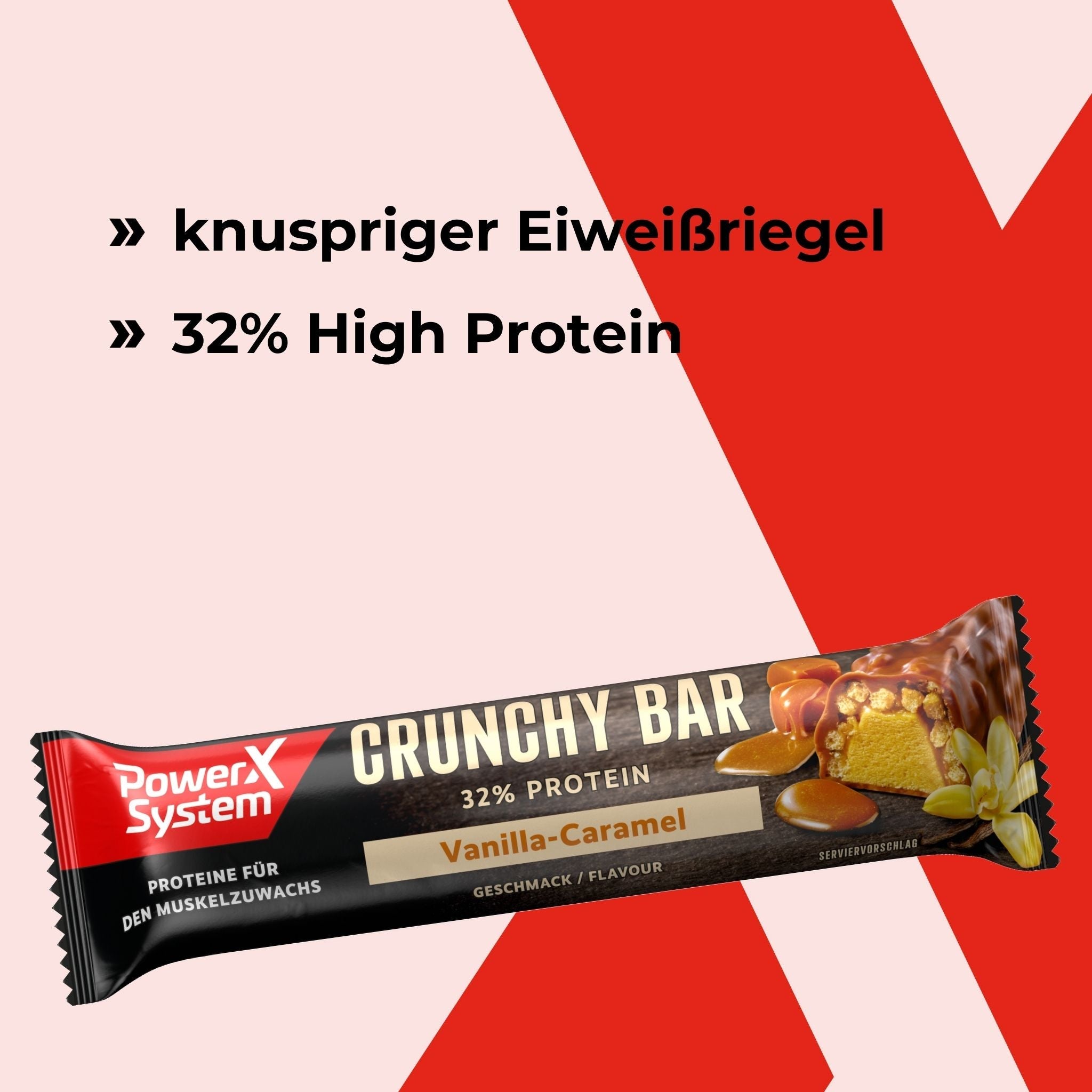 Crunchy Bar knuspriger Eiweißriegel mit 32% High Protein