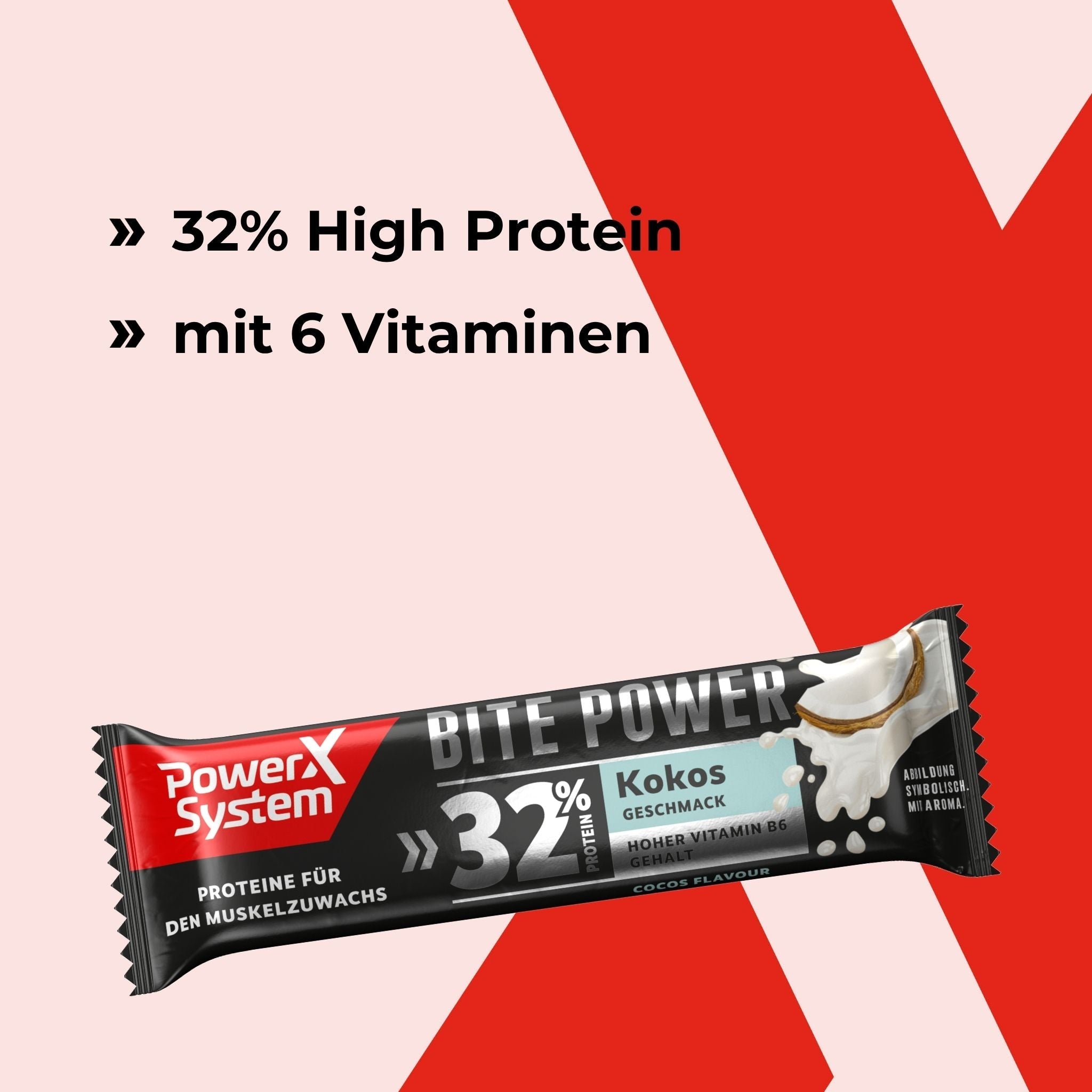 Bite Power mit 32 Prozent Protein und 6 Vitaminen