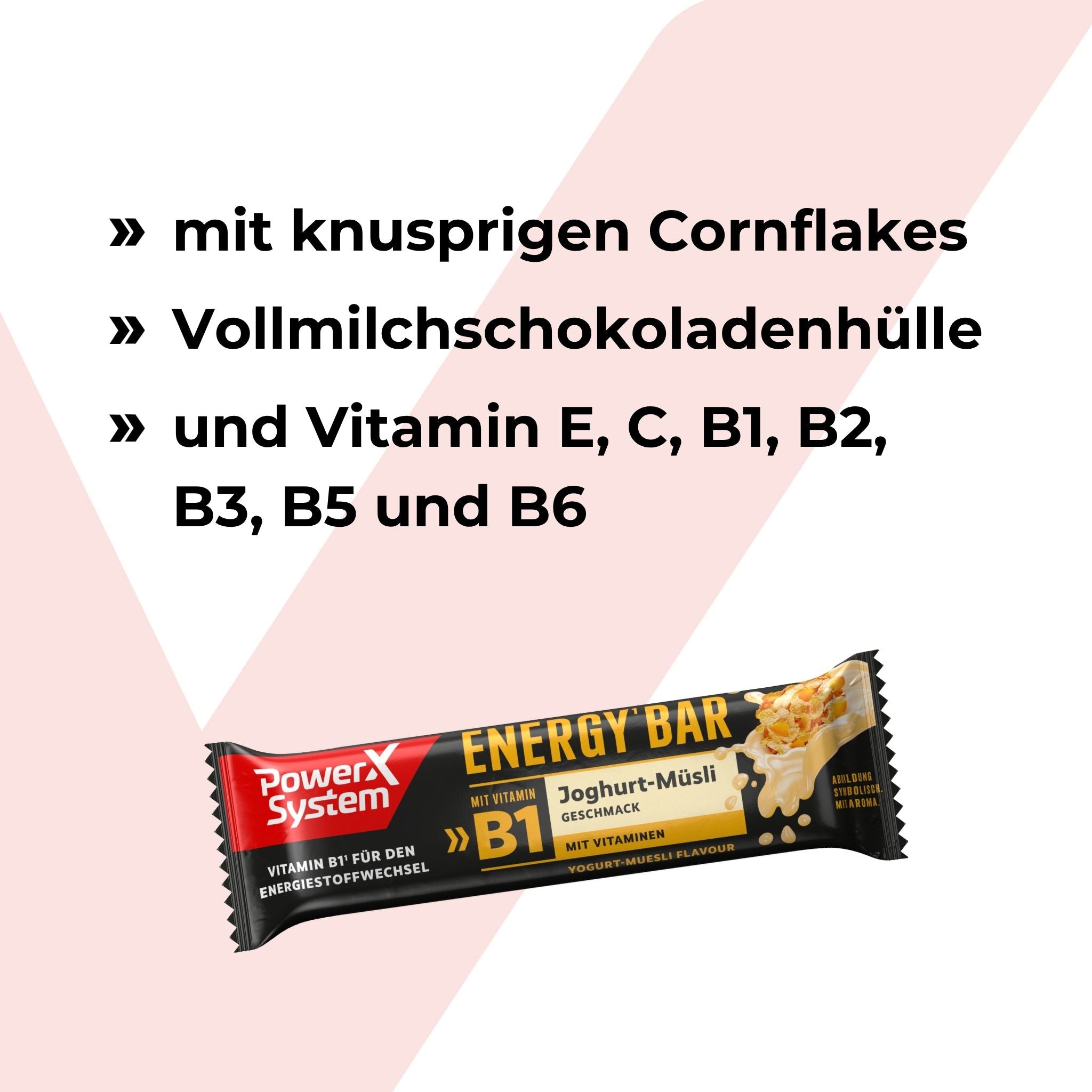 mit Cornflakes, Vollmilchschokoladenhülle und Vitamin E, C, B1, B2, B3, B5 und B6