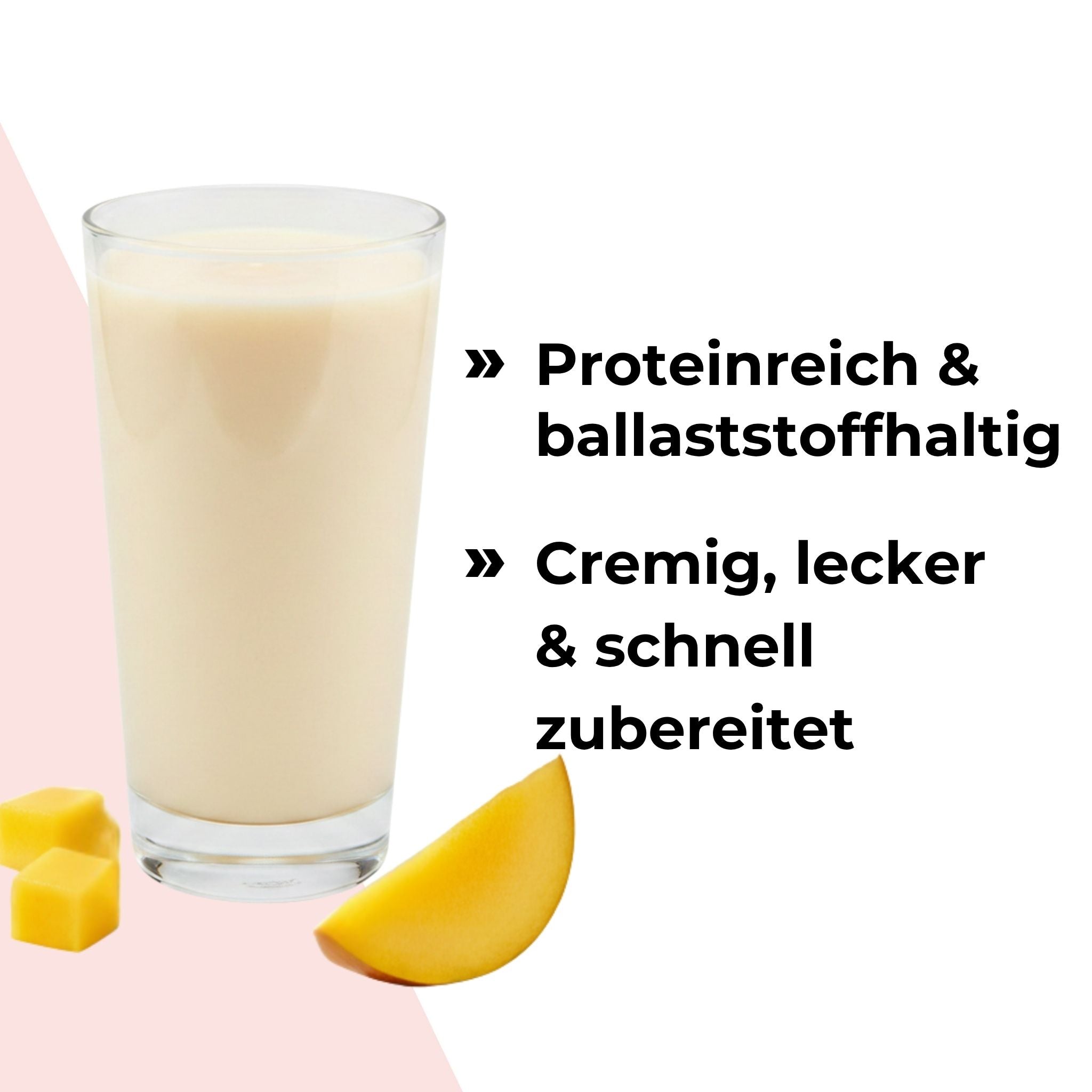 Der Stoffwechselshake ist proteinreich und ballaststoffhaltig. Er ist cremig lecker und schnell zubereitet
